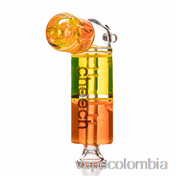 Vape Desechable Cheech Glass Doble Congelable Pipa De Mano Naranja / Amarillo